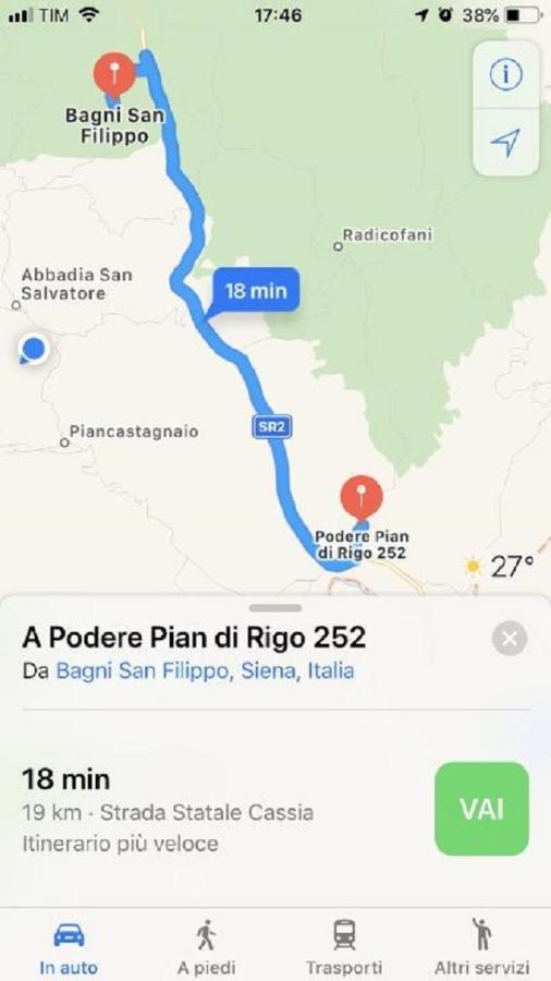 Francigena Bed & Breakfast San Casciano dei Bagni Ngoại thất bức ảnh